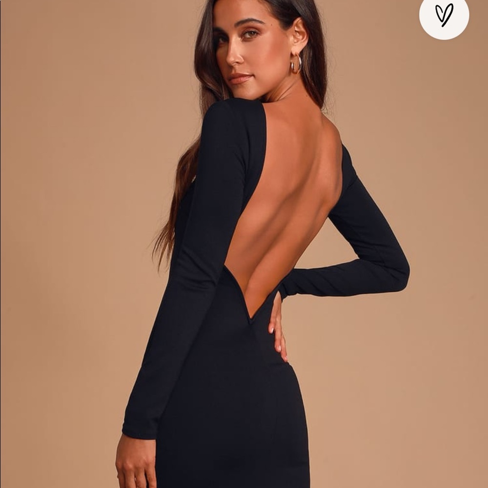 Lulu’s Va Va Boom Backless Dress